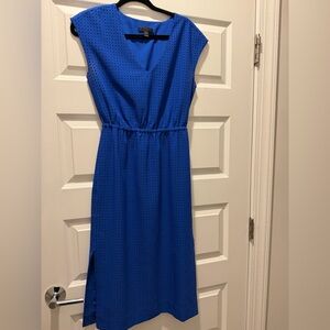 J. Crew Vibrant Blue Midi Dress